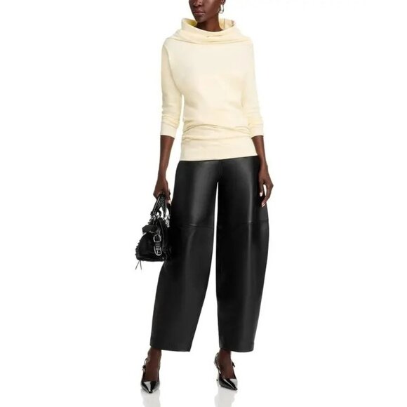 290$ A.W.A.K.E. Mode Cutout Drop Shoulder Sweatshirt Long Sleeves Size M ivory - Picture 4 of 4